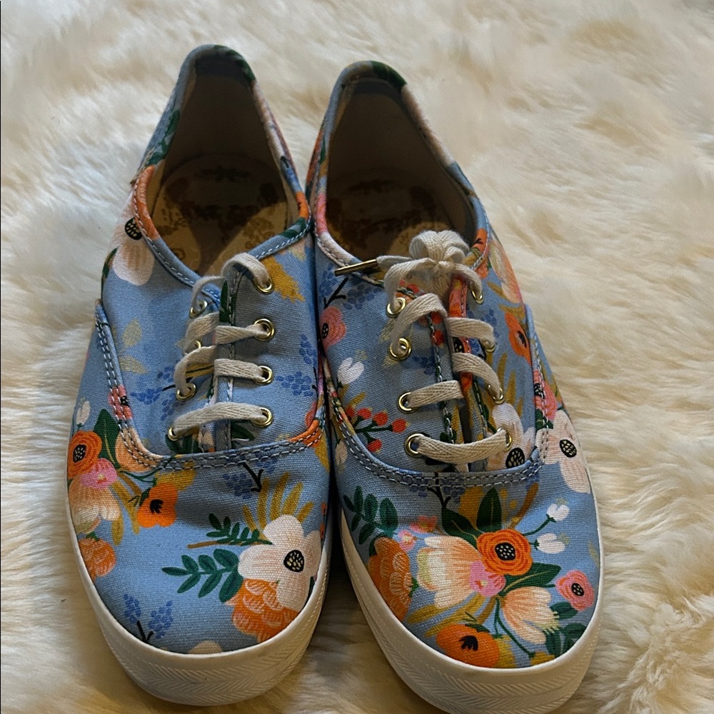 Keds Floral Blue Sneakers